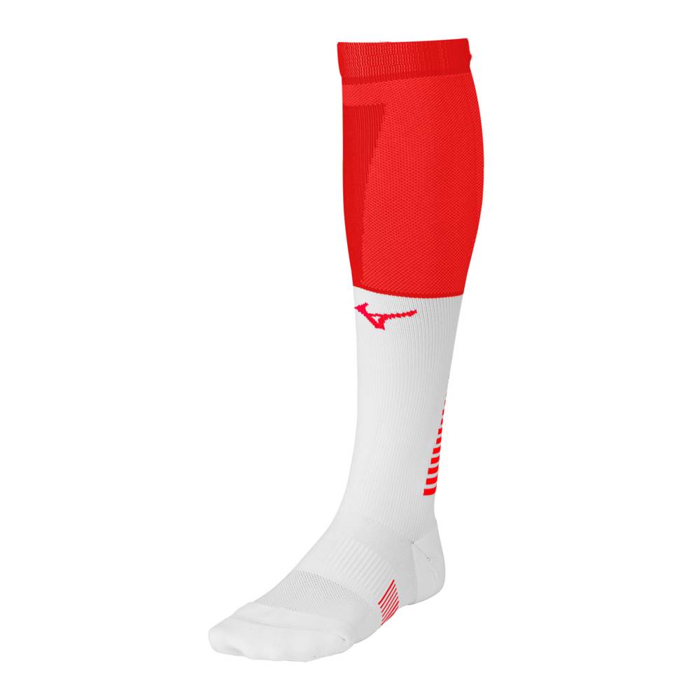 Womens Mizuno Diamond Elite OTC Baseball Socks Red/White Philippines (IKZHVN874)